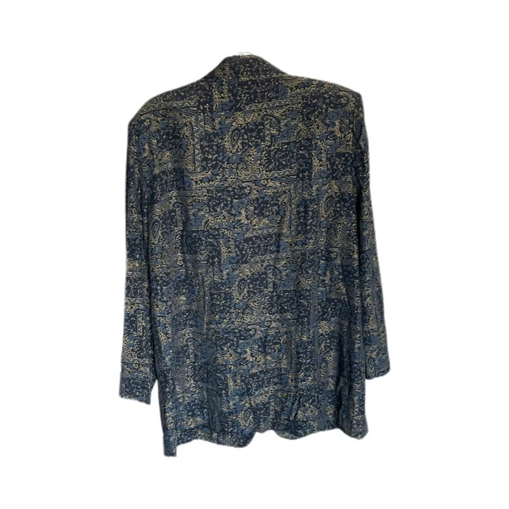 Vintage Fundamental Things Paisley Print Multicolor Blazer Women’s Size 14 - Picture 2 of 12